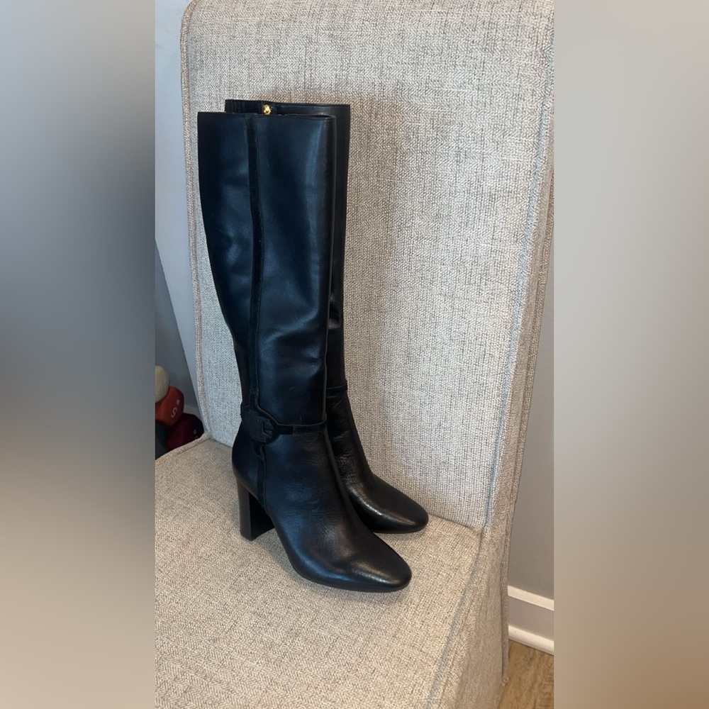 Lauren Ralph Lauren Marion burnished leather boot - Picture 6 of 7